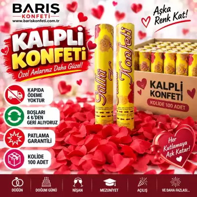 Kalpli Konfeti – Düğün, Nişan ve Özel Günler İçin